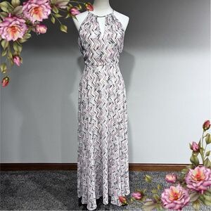 WHBM sleeveless halter maxi dress